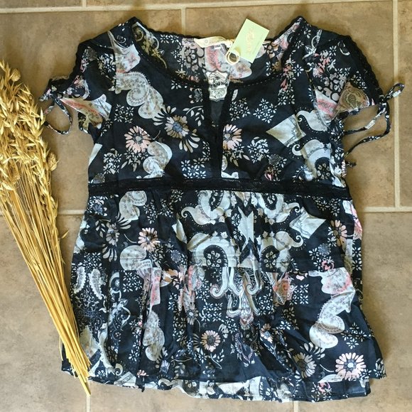 New Odd Molly Light Cotton Floral Blouse - Picture 2 of 6